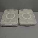 Sectioned Serving Platter, Divided Tray with Lid and Handle for Home Picnic, 8 Compartments, Multifunctional Airtight Plastic Seasoning Platter, for Snacks, Nuts, Dried 2 Pack