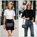 Small Crossbody Travel Bag for Women, Water-Resistant Nylon, RFID Blocking, Organizer with Bottle Slot, Adjustable Rope Strap