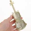 12pcs Musical Instruments Ornaments Christmas Decoration - Gold Tiny Instruments Set - Xmas Tree Hanging Decorations Christmas Crafts DIY Dollhouse Accessories Holiday Decor