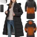 Windpost Heated Jackets for Women, Womens Heated Jacket 8 Heating Zones with 10000mAh Battery Pack, Heated Coats for Women, Size: Small