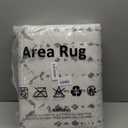 Deerly 5x7 Area Rugs for Living Room, Washable Rugs Moroccan Boho Farmhouse Rug with Non-Slip Backing, Soft Low Pile Indoor Floor Carpet Neutral Rug for Bedroom Dining Room, Off White/Grey