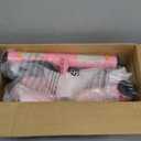 Umatoll Tricycle for Toddlers 2-5 Year Old, Adjustable Toddler Bike Outdoor Toys, Birthday Gift, Trike with Light up Wheels (Pink)