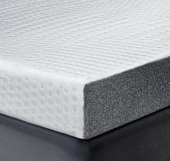HOMRELEXA Firm Cooling Mattress Topper Queen Size 3 Inch, Cooling Gel & Bamboo Charcoal Memory Foam Mattress Topper for Back Pain Relief, Dual-Layer Foam Bed Pad with Removable Cover