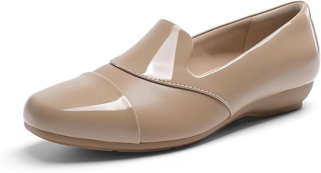 DREAM PAIRS Women's Loafers Orthopedic Work Dress Shoes | Comfortable Arch Support Wide Width Loafer Dress Casual Slip on Business Work Office Shoes, Size 8