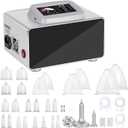 cenoz Vacuum Cupping Therapy Machine, Buttock Cupping Sets for Home Use | Upgrade Touch Screen with 24 Vacuum Cups and 3 Pumps | 0-60 Cmhg