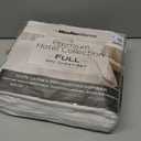 Mueller Ultratemp Full Size Bed Sheets Set, Super Soft 1800, 6 Piece Set, Deep Pocket up to 16", Transfers Heat, Breathes Better, Hypoallergenic, Wrinkle, White