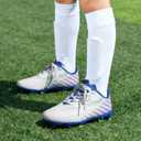 DREAM PAIRS Kids Lightweight Soccer Cleats | High-speed anti-twist TPU plate for FG/AG football, athletic sport, practice, and training