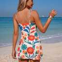 ZAFUL 2 Piece Swimsuits for Women Bandeau Tankini Top with Skirt Bottom Tummy Control Bathing Suit (M)