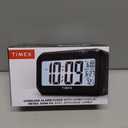 Timex Alarm Clock with Temperature Sensor and Large Display, Battery Operated for Bedroom Runs on 3 AAA Batteries