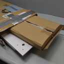 TaoHFE White Narrow Side Table Wooden Vintage End Tables Living Room French Style 24 Inch Sofa Side Table with Open Shelf 2-Tier Retro Bedside Table for Bedroom Living Room Small Space, White