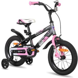 JOYSTAR New Berry Kids Bike for Boys and Girls Ages 3-12 Years Old, 12 14 16 Inch Kids Bicycles with Training Wheels, 20 Inch Bike with Kickstand, Multiple Colors (Pink)