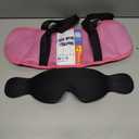 Travel Pillows for Airplanes, 360° Support Headrest Pillow with Eye Mask for Sleeping, Travel Airplane Pillow for Long Flights Car Road Trip, Travel Accessories Stop Bobblehead, Pink