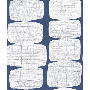 RoomMates RMK12346PL, Mid-Century Beads Peel and Stick Wallpaper, Blue
