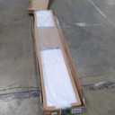 Double 1884 Inch Glass Barn Door Slab and 6.6ft Hardware Kit Included, 3 Frosted Glass, LVL Wood Panel Covered with White Water-Proof Scratch-Proof PVC Surface, Simple DIY Assembly