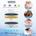 MakeFit Filtered Shower Head with Handheld Combo - Dual 2-in-1 Spa System with Massage Shower and 10 Modes Hand Held Shower High Pressure with Built in Power Wash Mode (Chrome)