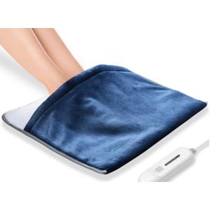 Luxurious Electric Foot Warmer, 35" x 20", 9 Foot AC Cord, 4 Heat Settings, Automatic shutoff