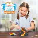National Geographic Ultimate Volcano Kit  Erupting Volcano Science Kit for Kids, 3X More Eruptions, Pop Crystals Create Exciting Sounds, STEM Science & Educational Toys (Amazon Exclusive) (One Size)
