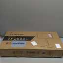 TAVR Universal Floor TV Stand Base for 32-75 Inch TVs up to 110 Lbs with Swivel Height Adjustable Mount, Black Tempered Glass Base for Media Storage and Space Saving