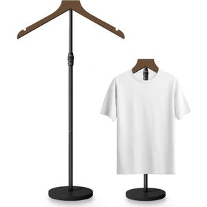 Mannequin Torso, 30 to 41 Inch Height Adjustable Shirt Display Stand for Vendors Shop Graduation Party, Stable Ease Assembly Dress Form Clothes Garment Rack, Jacket Coat Hanger Stand, Brown