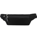 Waist bag running waist bag casual crossbody chest bag mobile phone running belt adjustable waist bag (Black 1pc)