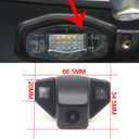 AHD/CVBS Car Rear View Camera's Fisheye Lens License Plate Lamp-Camera with RCA Cable & Vehicle Camera for Honda CRV High-Definition/Odyssey New FIT Hatchback & Backup Camera (CVBS)