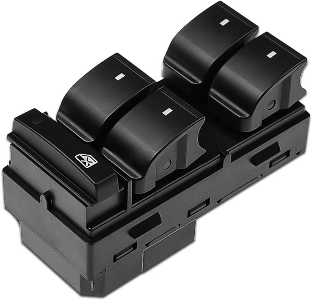 Driver Side Power Master Window Switch, Automotive Power Window Switches Replacement for Chevy Silverado Traverse HHR, GMC Sierra Yukon, Replaces OEM #20945129 25789692