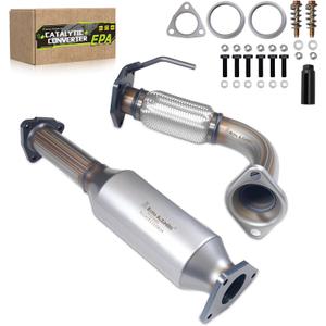 Catalytic Converter Compatible with Honda Accord 2003 2004 2005 2006 2007 L4 2.4L 2PCS, Catalytic Convertor EPA Compliant 16299