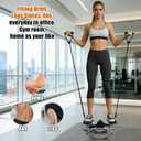 Rock Stepper Side to Side,Rock Stepper,Rock Stepper Machine for Exercise at Home- with Digital Display,Fitness Stepper for Arms,Legs & Glutes,Rock Stepper Workout for Office,Apartment (Black/Grey)