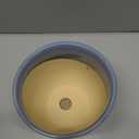 Ceramic Pots for Plants - 8 Inch Planter for Indoor Outdoor, Round Flower Pot with Drainage Hole and Saucer, Modern Planter, Home Garden Apartment Decor, Gifts for Plant Lovers, Purple-Blue