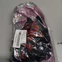 RSLOVE Women Lingerie Sets with Garter Belt 3 Piece Lace Teddy Babydoll Bodysuit (Medium, Black & Red)