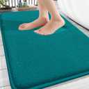 OLANLY Thick Memory Foam Bath Mat Rug 30x20, Extra Soft Absorbent Bathroom Rug, Quick Dry Bath Mats, Non-Slip, Machine Washable Carpet for Bathroom, Tub and Shower, Home Decor Accessories, Deep Lake