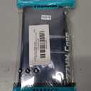 ZZXX for Galaxy S24 FE Wallet Case Zipper Pocket 6.7 inch,Blue