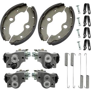 M MATI Front Brake Wheel Cylinders Left&Right All Four with Shoes for Yamaha Big Bear 350 Kodiak 400 YFM350 YFM400 1989-1998