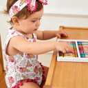 UNICOMIDEA Baby Girl Clothes 0-24 Months Floral Sleeveless Baby Cowgirl Newborn Romper Jumpsuit Outfit Set with Headband (White)