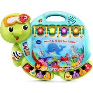 VTech Touch and Teach Sea Turtle Interactive Learning Book, Green