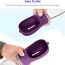 WePet Portable Dog Water Bottle, 25 OZ, Leak Proof Puppy Water Dispenser with Drinking Feeder for Pets Outdoor Walking, Hiking, Travel, Food Grade Plastic (#05 Violet)