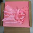 HummingBox Pink Gift Box Set of 16 - Gift Boxes for Presents & gifting on weddings, birthdays & more - Easy to Assemble Pink Gift Boxes With Lids & Ribbon Closure - Decorative Boxes With Lids