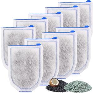 9 Pack Carbon Filter Large Compatible with Tetra Whisper EX30/EX45/EX70 Filters, Replacement Filter Cartridges Compatible with Whisper EX30/EX45/EX70 Filters