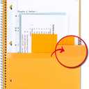 Five Star Spiral Notebook + Study App, 5 Subject, College Ruled Paper, 8-1/2" x 11", 200 Sheets, Fights Ink Bleed, Water Resistant Cover, Black (72081)