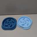 MateeyLife Slow Feeder Dog Bowls 2PCS, Anti-Choking Puzzle Dog Food Bowls, Anti-Slip Interactive Feeding Slow Down Eating, Bloat Stop Maze Dishes for Medium Breeds (A-LightBlue&DarkBlue)