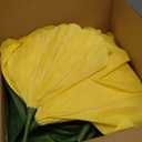 5.8 Ft Giant Artificial Flowers,Large Paper Flower,Huge Poppy Flowers Decoration for Wedding,Hotel,Office,Window Display and Home Farmhouse Decor(Yellow)