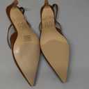 C.Paravano Women's Slingback Flats & Heels - Pointed Toe, Ankle Strap, Comfortable Leather Dress Shoes, 42, 11.5