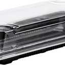 Restaurantware Roku 5.4 x 3 Inch Sushi Trays 100 Disposable Sushi Containers With Lids - Small Rectangle Black Plastic To Go Containers Take Out Containers For Appetizers Entrees or Desserts