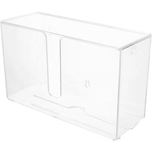 Alipis Wall Mounted Paper Towel Dispenser Clear Tissue Holder for Easy Visibility No-Drill Installation Napkin Holder for Bathroom and Kitchen Use