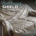 12 x 9 Ft Drop Cloths (6-Pack)  Plastic Sheeting & Painters Plastic Tarps for Painting, Waterproof Floor & Furniture Protection