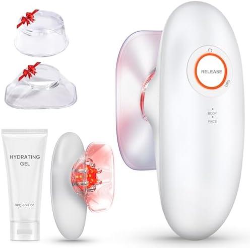 Ciyada 2-in-1 Electric Cellulite Massager, 2-in-1 Body Sculpting Machine -4 Modes Adjustable Body Sculpting Machine- Home Use Cupping Therapy Tool for Back, Belly, Waist, Arms