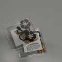 2 x Straw Covers for Stanley Cup Accessories: Black Decorations for Stanley 30 oz & 40 oz Tumbler with Handle, Bling Letter Charms and Flower Silicone Straw Cap Topper, Trendy Stuff for Teen Girls & Women