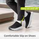 Men's Orthopedic Slip On Loafers: Classic Plantar Fasciitis Supportive Boat Shoes Walking Shoes, Lightweight Comfortable Arch Support Flat Feet Outdoor Casual Sneakers Black Size 10.5