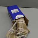 MIULEE Fall Set of 2 Scottish Tartan Plaid Throw Pillow Covers Farmhouse Classic Decorative Outdoor Square Cushion Cases for Halloween Thanksgiving Decor Sofa Couch 20x20 Inch, Khaki and White