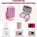 3 x LTGEM Hard Case for Canon Ivy 2 Mini/Ivy Mini Photo Printer and Canon Ivy CLIQ CLIQ+ CLIQ 2 CLIQ+2 Instant Camera Printer(Pink), 5.6 x 4.4 x 1.8 inches